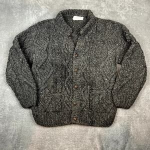 Vintage Otavalo Native American Sweater Mens XL 100% Wool Chunky Knit Cableknit